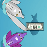 Dolphin Feed Money Icon