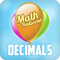 Math Balloons Decimals