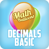 Math Balloons Decimals Basic