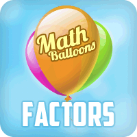 Math Balloons Factors