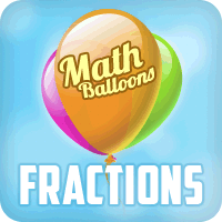 Math Balloons Fractions