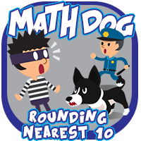 Math Dog Rounding Nearest 10