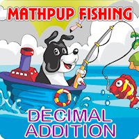 MathPup Fishing Decimal Addition Game icon