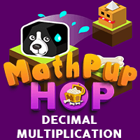 MathPup Hop Decimal Multiplication