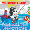 MathPup Fishing Equivalent Fractions game icon