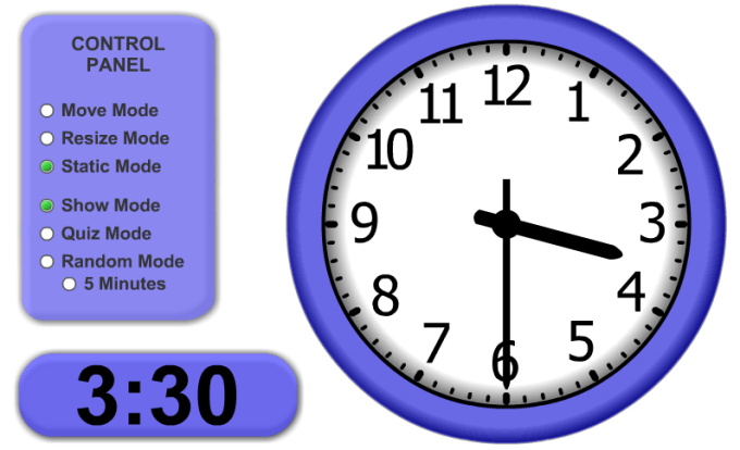 teaching time clock